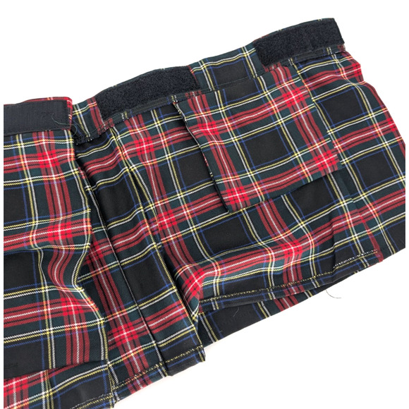 Sport Kilt Womens  Stewart Black‎ Tartan Plaid Micro Mini Pleated Skirt Medium - Picture 9 of 11